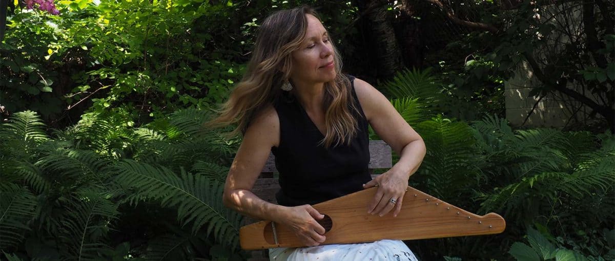 Diane JArvi playing kantele